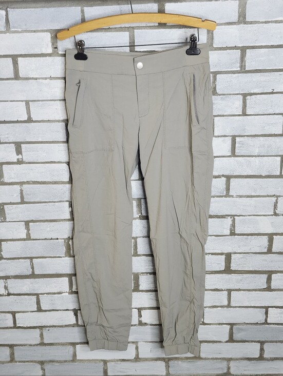 Athleta Pants - Athleta Womens Trekkie Jogger Nylon Pants Stretch Tapered Size 6 Pockets Gray